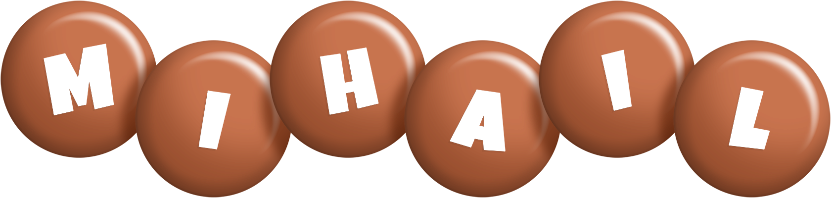 Mihail candy-brown logo