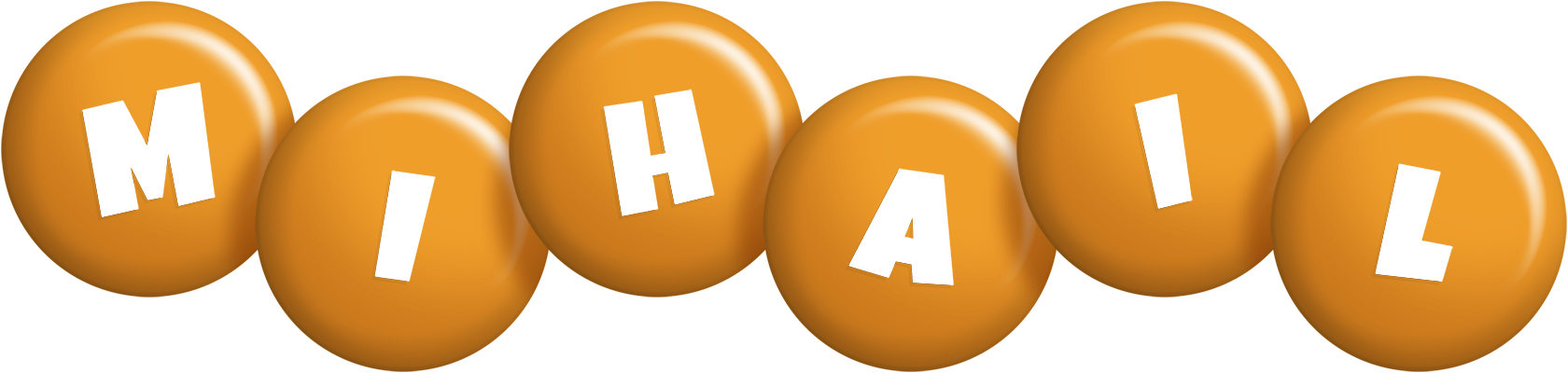 Mihail candy-orange logo