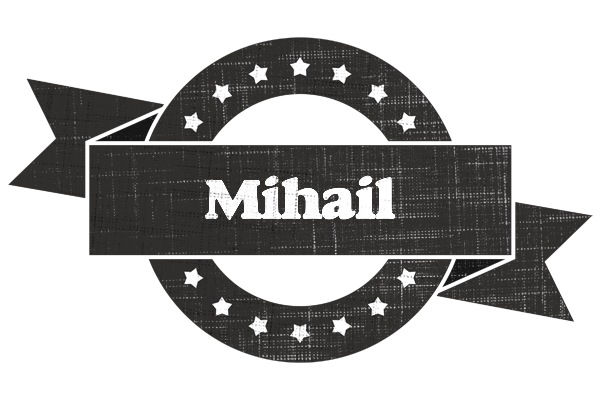 Mihail grunge logo