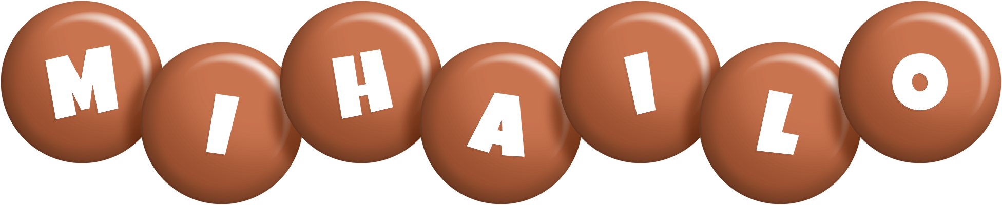 Mihailo candy-brown logo