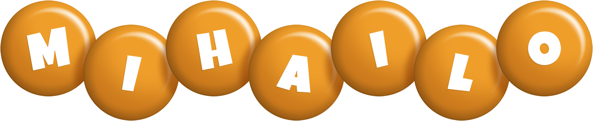 Mihailo candy-orange logo