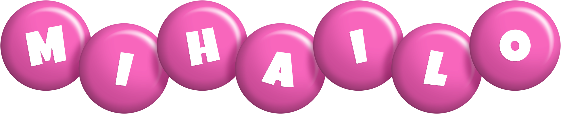 Mihailo candy-pink logo