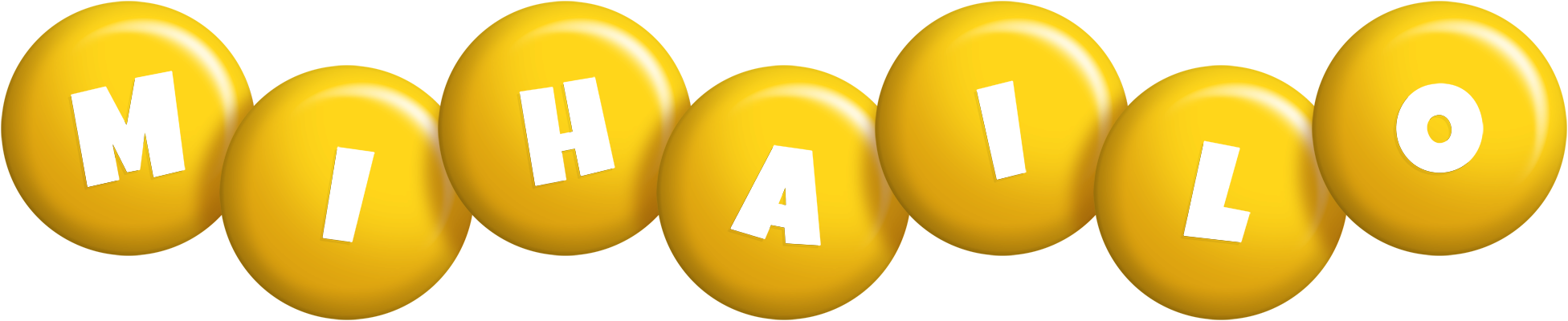 Mihailo candy-yellow logo