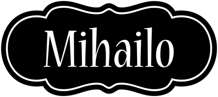 Mihailo welcome logo