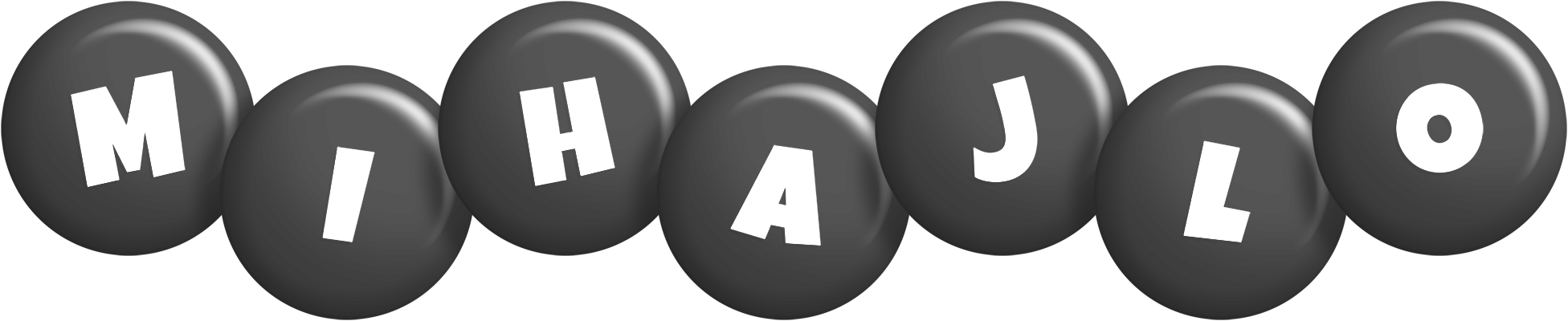 Mihajlo candy-black logo