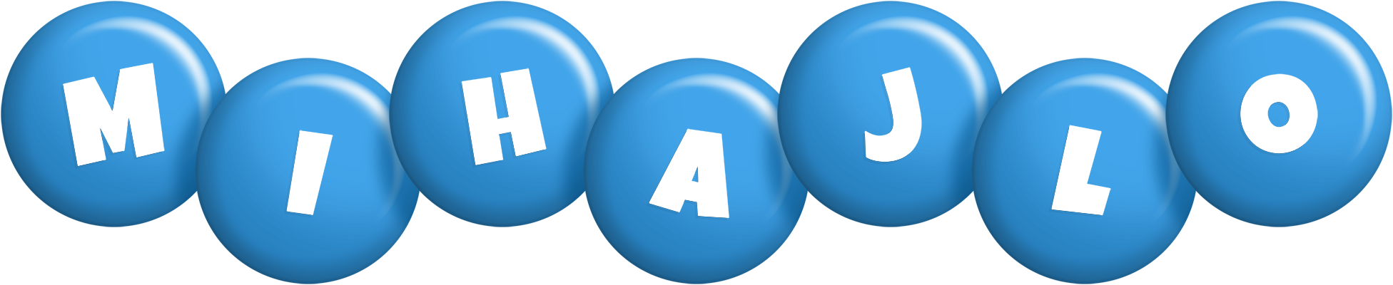 Mihajlo candy-blue logo