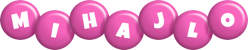 Mihajlo candy-pink logo