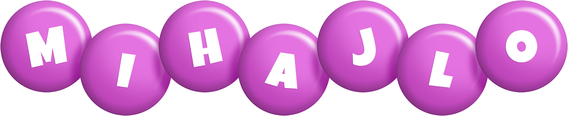 Mihajlo candy-purple logo