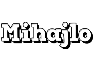 Mihajlo snowing logo