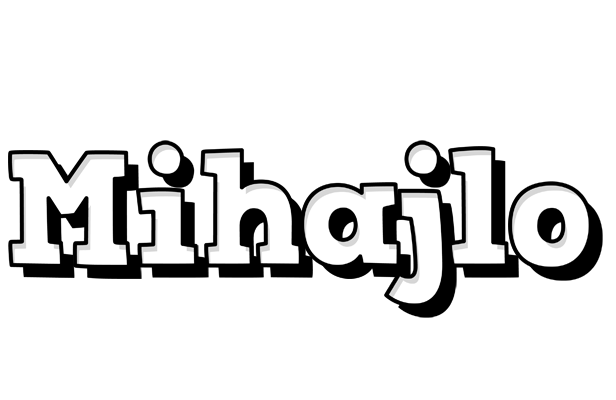 Mihajlo snowing logo