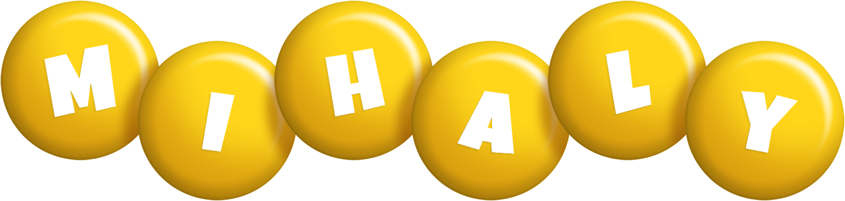 Mihaly candy-yellow logo