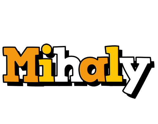 Mihaly cartoon logo