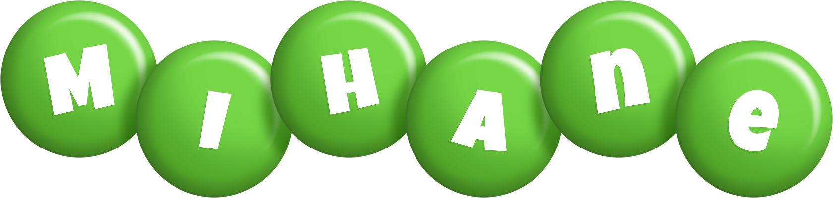 Mihane candy-green logo