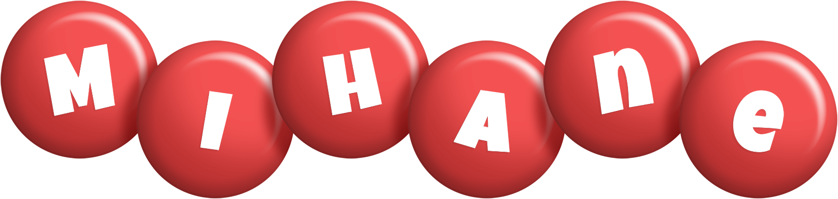 Mihane candy-red logo
