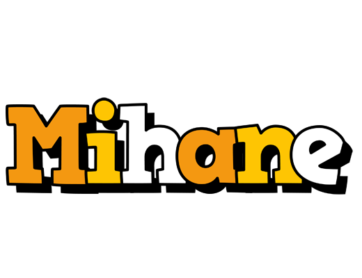 Mihane cartoon logo