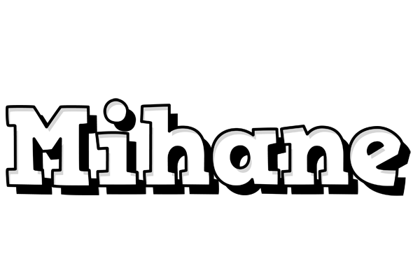 Mihane snowing logo