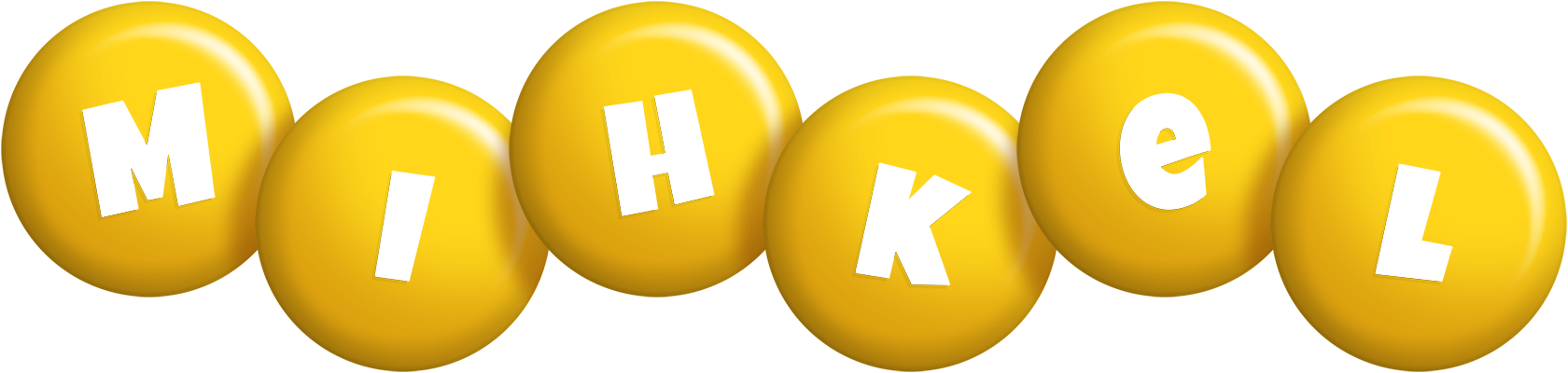 Mihkel candy-yellow logo
