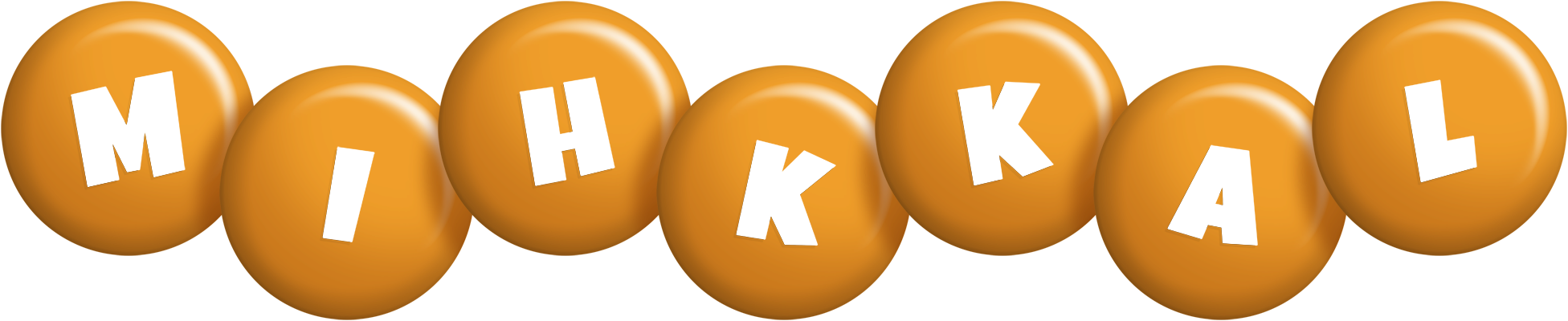 Mihkkal candy-orange logo