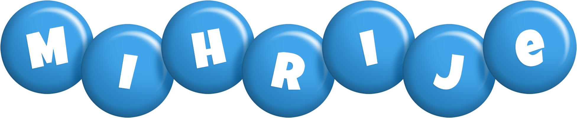 Mihrije candy-blue logo