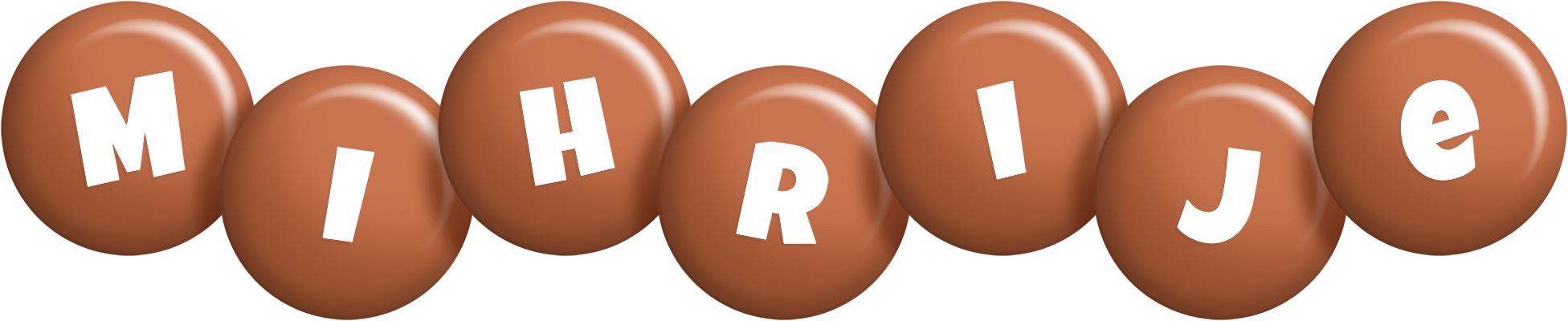Mihrije candy-brown logo