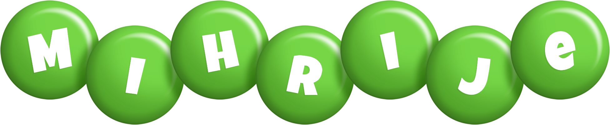 Mihrije candy-green logo