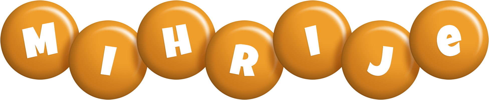 Mihrije candy-orange logo