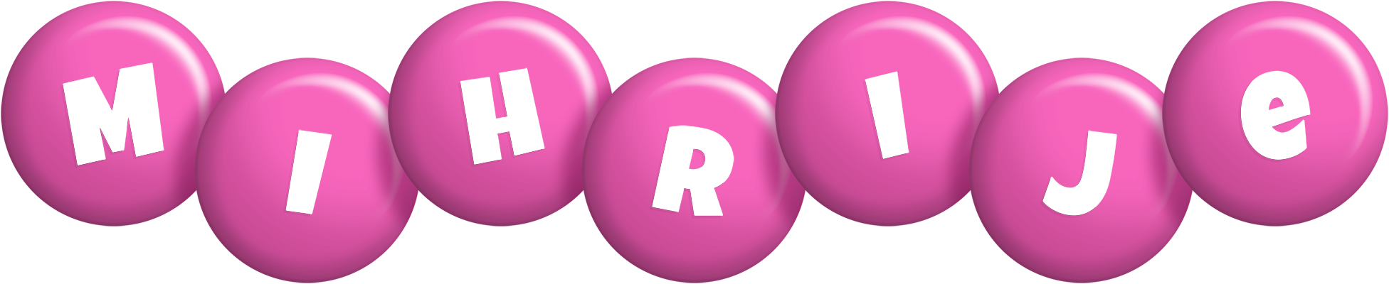 Mihrije candy-pink logo