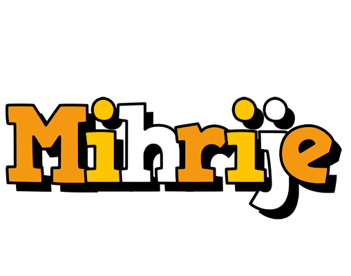 Mihrije cartoon logo