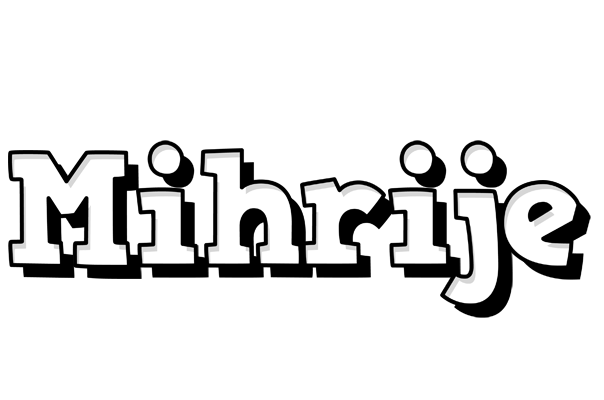 Mihrije snowing logo