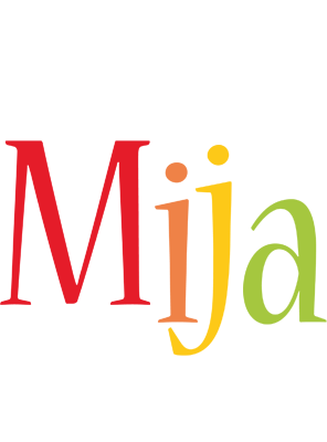 Mija birthday logo
