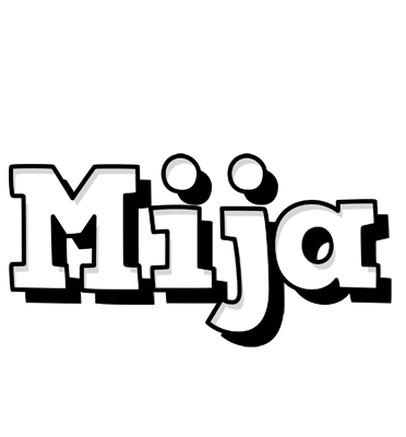 Mija snowing logo