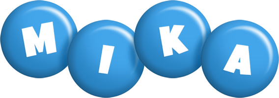 Mika candy-blue logo