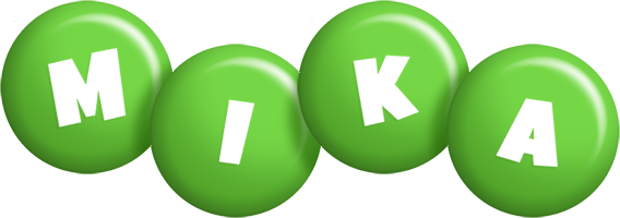 Mika candy-green logo