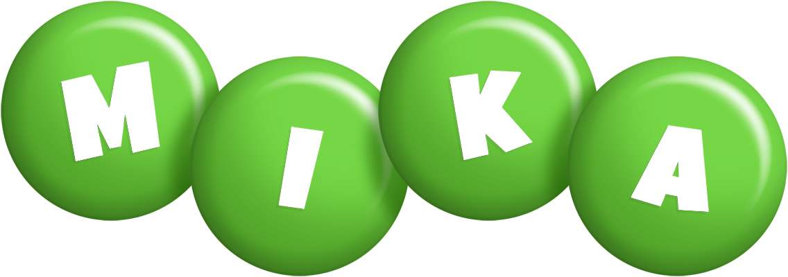 Mika candy-green logo