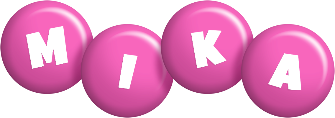 Mika candy-pink logo
