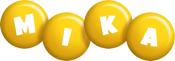 Mika candy-yellow logo