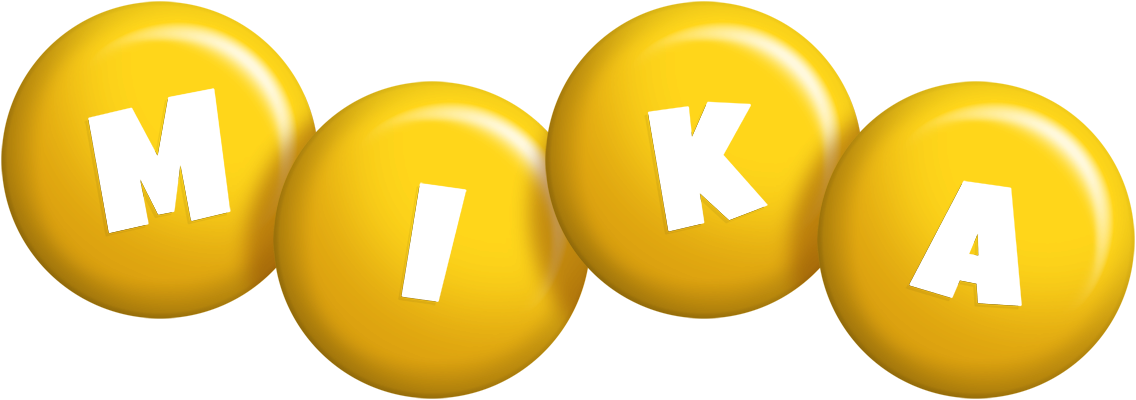 Mika candy-yellow logo
