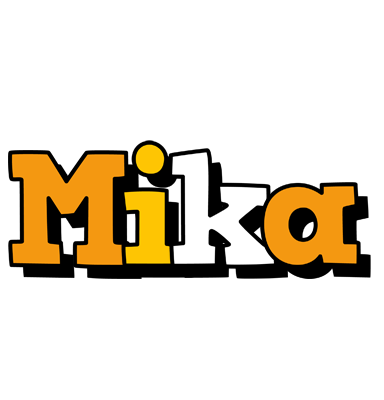 Mika cartoon logo