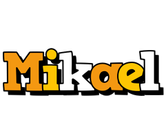 Mikael cartoon logo