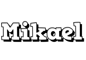 Mikael snowing logo