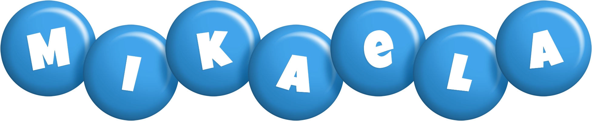 Mikaela candy-blue logo
