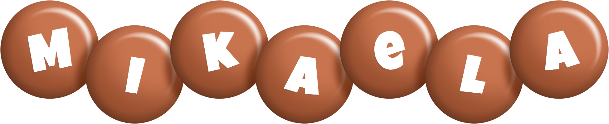 Mikaela candy-brown logo