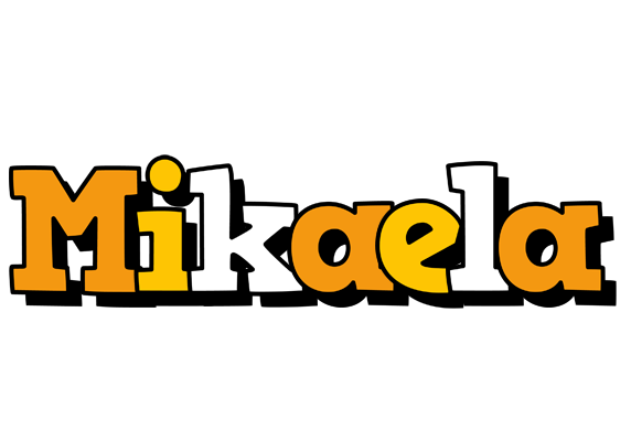 Mikaela cartoon logo