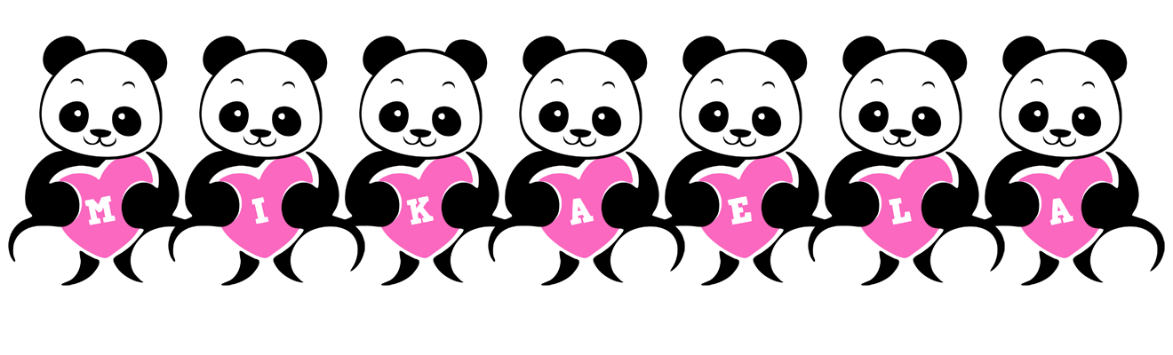 Mikaela love-panda logo