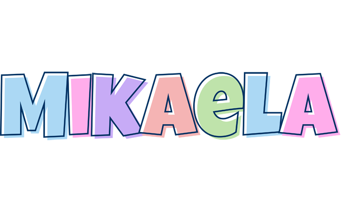 Mikaela pastel logo