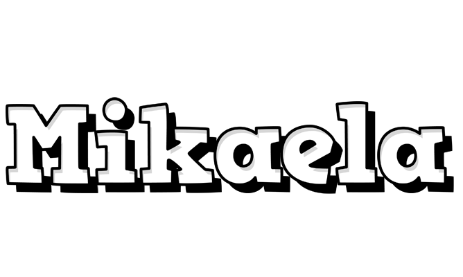 Mikaela snowing logo