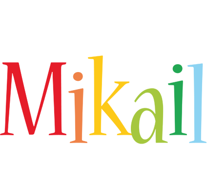 Mikail birthday logo