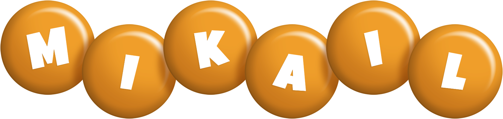 Mikail candy-orange logo