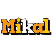 Mikal cartoon logo