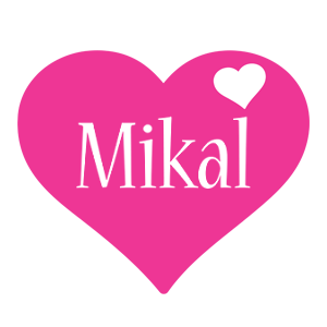 Mikal love-heart logo